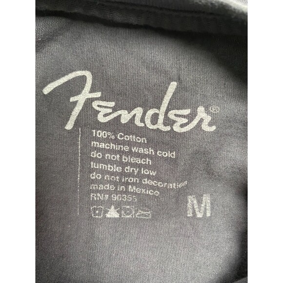 Fender Faded 100% Cotton Fender Branded Spell Out T-Shirt Size M - Picture 3 of 5